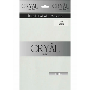 Eryal İpek Düz Renk Poşetli Oyalık Yazma 375 Krem