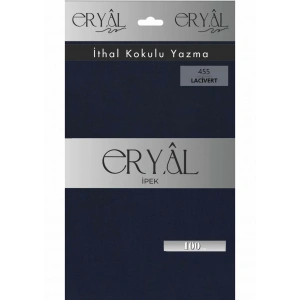 Eryal İpek Düz Renk Poşetli Oyalık Yazma 455 Lacivert