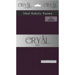Eryal İpek Düz Renk Poşetli Oyalık Yazma 623 Mürdüm