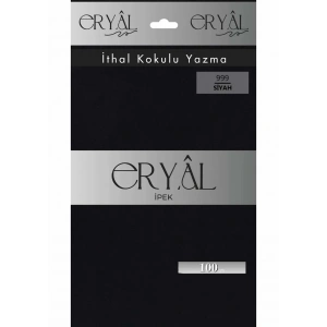 Eryal İpek Düz Renk Poşetli Oyalık Yazma 999 Siyah