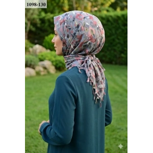 Eyfel Desenli Sökme Boncuklu Eşarp 1098-130