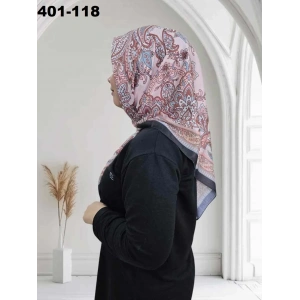 Eylül İpek Etnik Desen Soft Eşarp 401-118