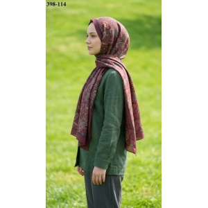 Eylül İpek Etnik Desen Soft Şal 398-114