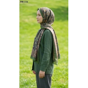 Eylül İpek Etnik Desen Soft Şal 398-116