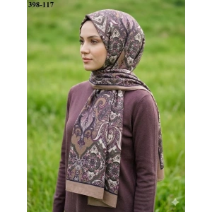 Eylül İpek Etnik Desen Soft Şal 398-117