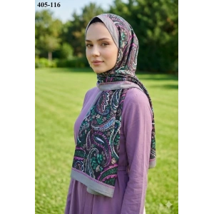 Eylül İpek Etnik Desen Soft Şal 405-116