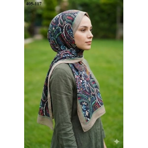 Eylül İpek Etnik Desen Soft Şal 405-117