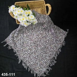 Firuze Desenli Sökme Boncuklu Eşarp 435-111