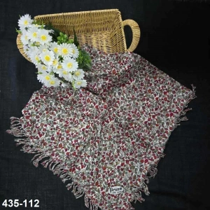 Firuze Desenli Sökme Boncuklu Eşarp 435-112