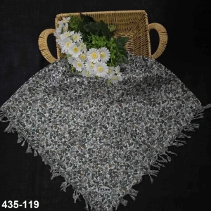 Firuze Desenli Sökme Boncuklu Eşarp 435-119