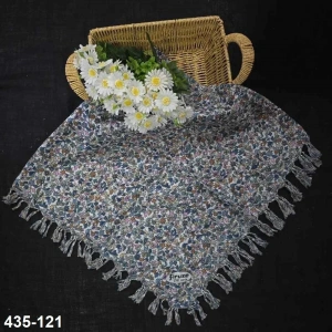 Firuze Desenli Sökme Boncuklu Eşarp 435-121