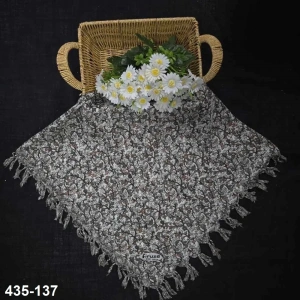 Firuze Desenli Sökme Boncuklu Eşarp 435-137
