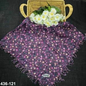 Firuze Desenli Sökme Boncuklu Eşarp 436-121