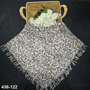 Firuze Desenli Sökme Boncuklu Eşarp 436-122
