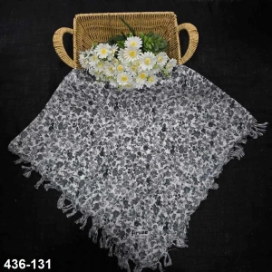 Firuze Desenli Sökme Boncuklu Eşarp 436-131