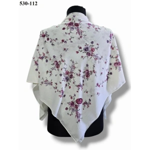 Huzurlu İpek Polyester Oyalık Yazma 530-112
