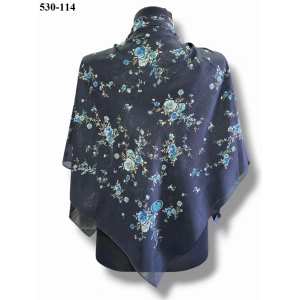 Huzurlu İpek Polyester Oyalık Yazma 530-114