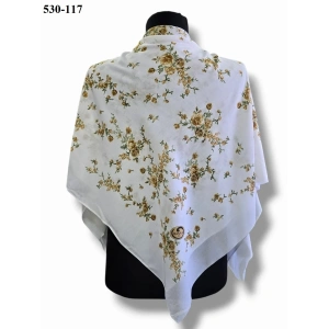 Huzurlu İpek Polyester Oyalık Yazma 530-117