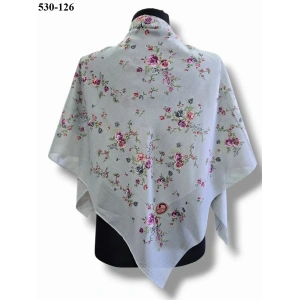 Huzurlu İpek Polyester Oyalık Yazma 530-126
