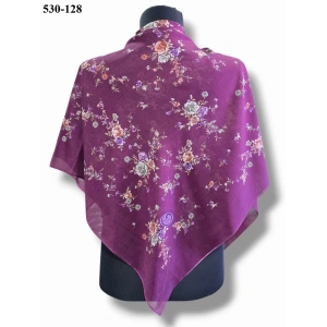 Huzurlu İpek Polyester Oyalık Yazma 530-128