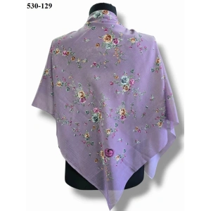 Huzurlu İpek Polyester Oyalık Yazma 530-129