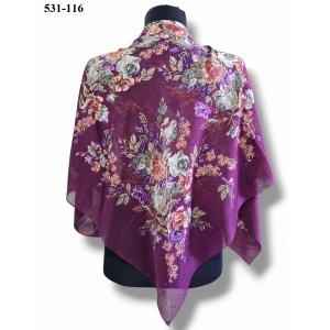 Huzurlu İpek Polyester Oyalık Yazma 531-116
