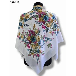 Huzurlu İpek Polyester Oyalık Yazma 531-117