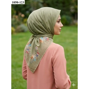 Locella Soft Pamuk Eşarp (Açık Haki) 1050-123