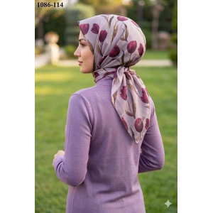 Locella Soft Pamuk Eşarp (Kirli Gül-Bordo) 1086-114