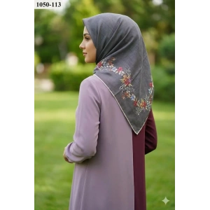 Locella Soft Pamuk Eşarp (Koyu Gri) 1050-113