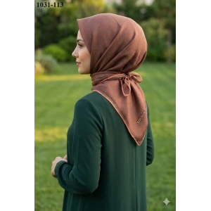 Locella Soft Pamuk Eşarp ( Koyu Taba) 1031-113