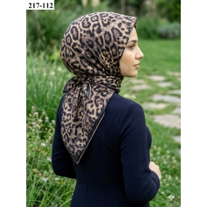 Locella Soft Pamuk Eşarp (Leopar Desen) 217-112