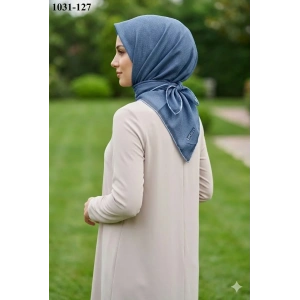 Locella Soft Pamuk Eşarp (Mavi) 1031-127