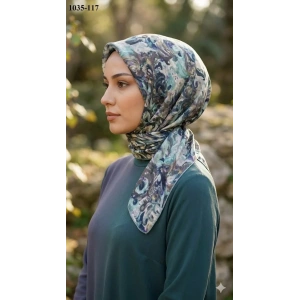 Locella Soft Pamuk Eşarp (mint-lila) 1035-117