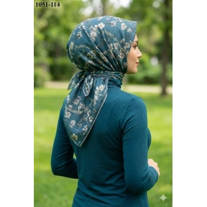 Locella Soft Pamuk Eşarp (Petrol) 1051-114