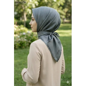 Locella Soft Pamuk Eşarp (Siyah Gri ) 1031-120
