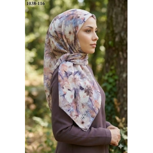 Lopres Soft Pamuk Eşarp (Krem-Sirke) 1038-116