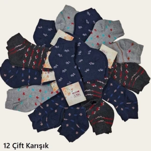 MKY Bayan Kışlık Havlu Patik Çorap (12 Çift) 103-116