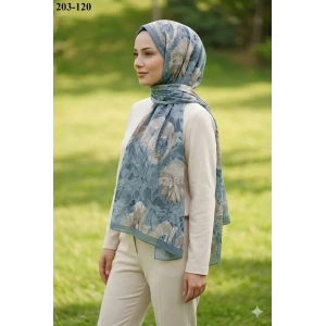 Moon Scarf Bambu Kraş Pamuk Şal (Cam Göbeği) 203-120