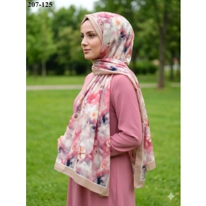 Moon Scarf Bambu Kraş Pamuk Şal (Camel) 207-125