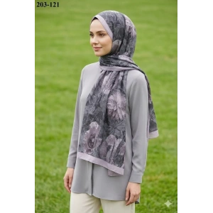 Moon Scarf Bambu Kraş Pamuk Şal (Kirli Gül) 203-121