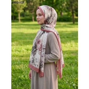Moon Scarf Bambu Kraş Pamuk Şal (Pişmiş Ayva) 1052-123