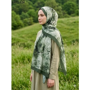 Moon Scarf Bambu Kraş Pamuk Şal (Yeşil) 1052-124