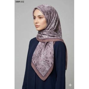 Moon Scarf Desenli Bambu Pamuk Eşarp 1009-112