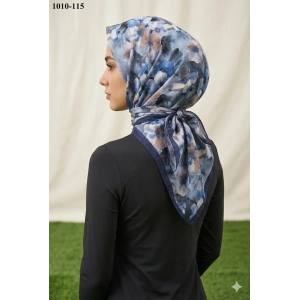 Moon Scarf Desenli Bambu Pamuk Eşarp 1010-115