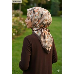 Moon Scarf Desenli Bambu Pamuk Eşarp 1010-117
