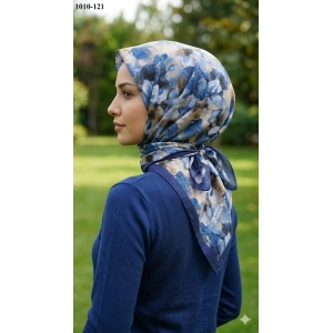Moon Scarf Desenli Bambu Pamuk Eşarp 1010-121