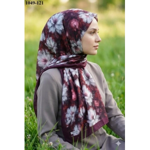 Moon Scarf Soft Pamuk Şal (bordo) 1049-121