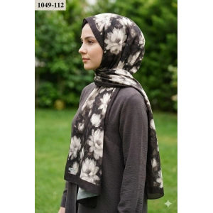 Moon Scarf Soft Pamuk Şal (Kahverengi) 1049-112