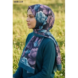Moon Scarf Soft Pamuk Şal (Petrol Mavisi) 1040-119
